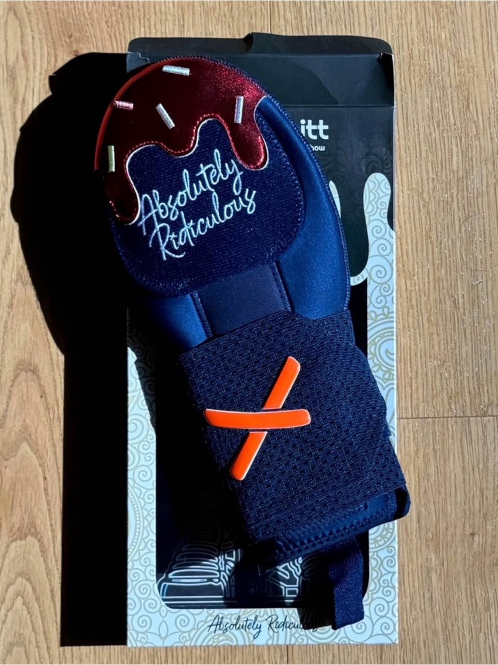 Absolutely Ridiculously Navy & Red Men’s Protective Mitt
